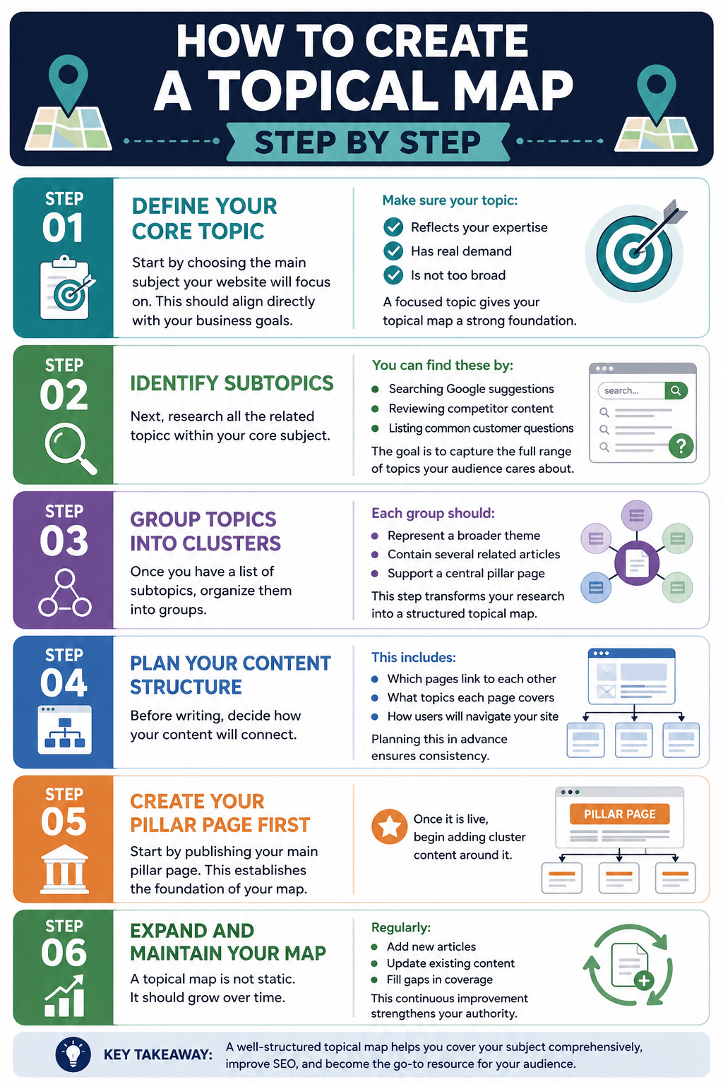 what is a topical map the 6 steps to build topical maps
